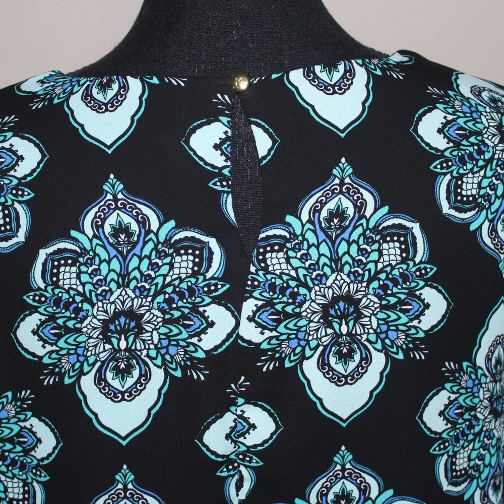Kaari Blue Multi-Color Blouse - Picture 6 of 8